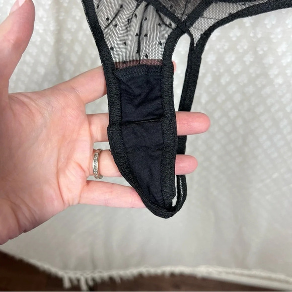 Free People Intimately Black Short Sleeve Slouchy Bodysuit - Picture 6 of 6